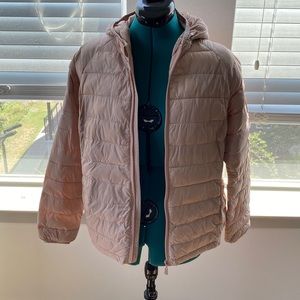 Sybilla outerwear light pink puffer coat